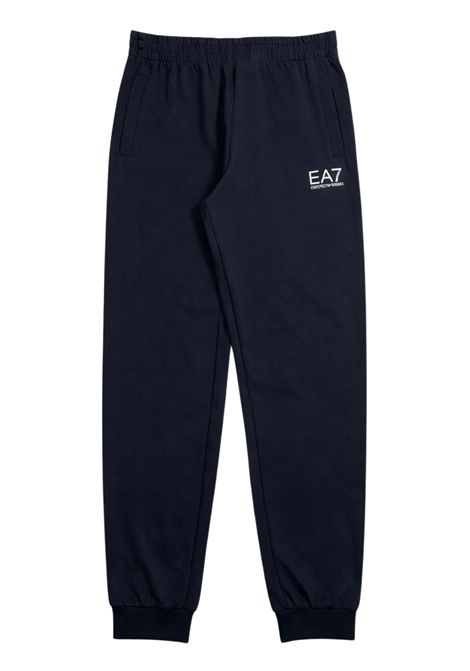 Pantalone bambino blu in cotone EMPORIO ARMANI | 7B000027BLU